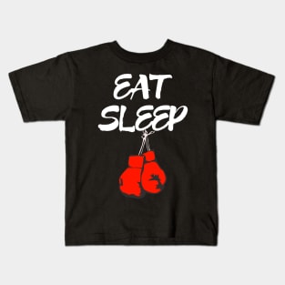 Eat Sleep Boxing Kids T-Shirt